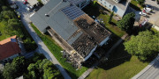 Požar na Osnovni šoli Bistrica pri Tržiču gasilo 216 gasilcev